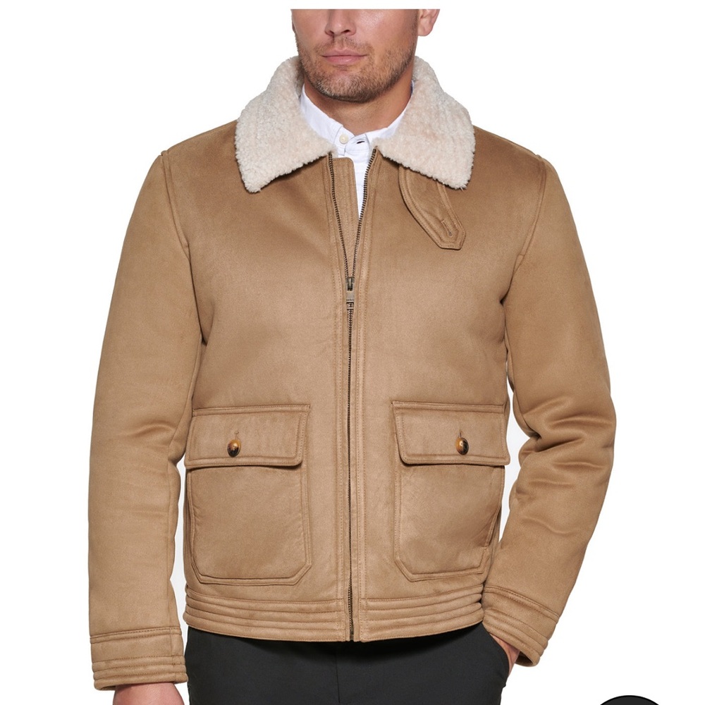 Men's Faux Suede Jacket, Created for Macy's